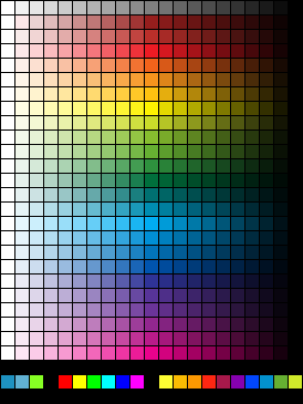 Color Grid Palette for Fireworks